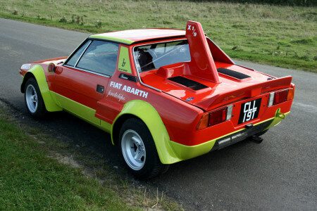 Fiat x19 Abarth from behind