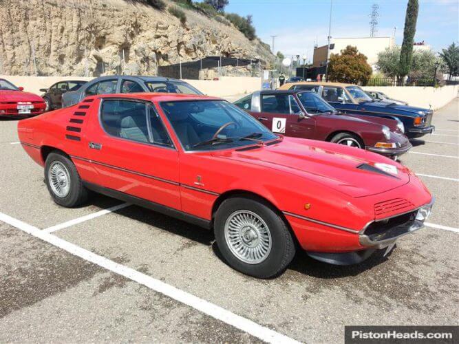 Photo of a red Alfa Romeo Montreal