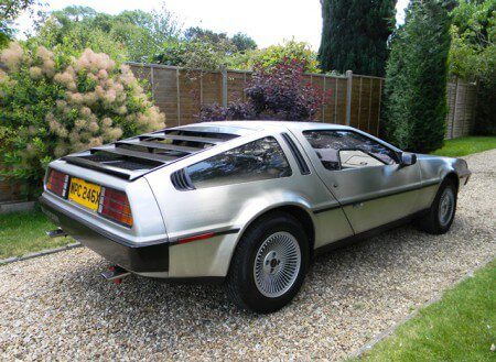 Delorean DMC-12 from behind and to the side