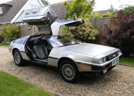 Delorean DMC-12 with gullwing doors open