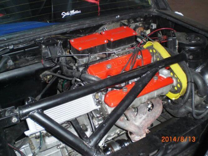 Lancia Rally 037 engine bay shot