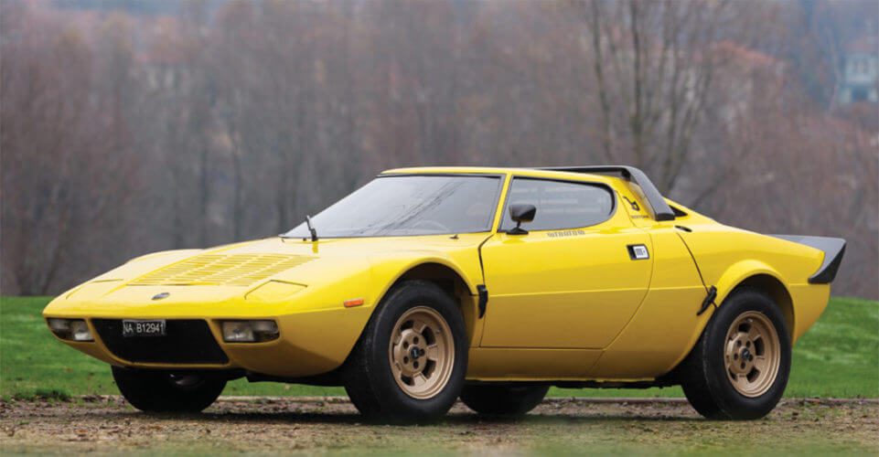 Lancia Stratos HF Stradale in bright yellow