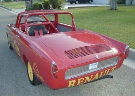 1963 Renault Caravelle racer convertible with roll cage