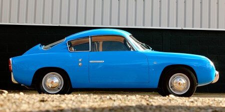 1959 Fiat 750 Gt Zagato side shot