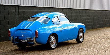 1959 Fiat 750 Gt Zagato rear shot