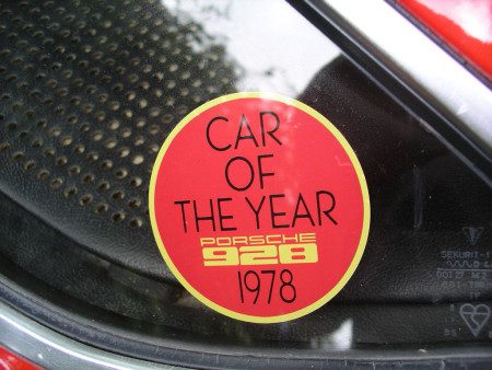 1978 Porsche 928 window sticker