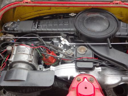 1975 Volkswagen SP2 engine bay