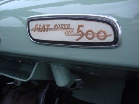 1957 Fiat 500 Vetri Fissi dashboard