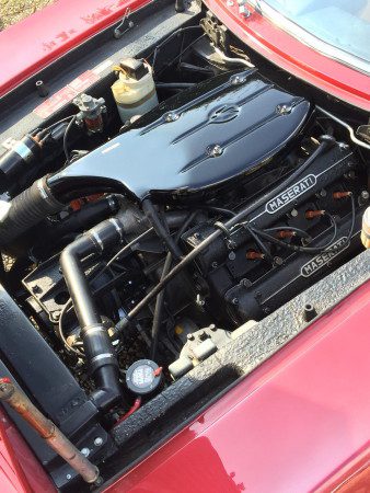 1970 Maserati Indy engine bay