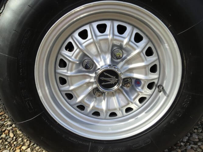 1970 Maserati Indy Borrani wheel