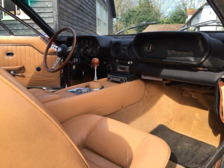 1970 Maserati Indy interior