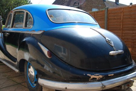 1955 BMW 502 from the rear