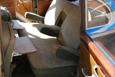 1955 BMW 502 rear seats