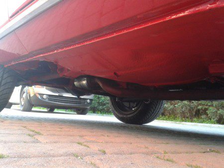 1973 Fiat 124 Sport Coupe underside