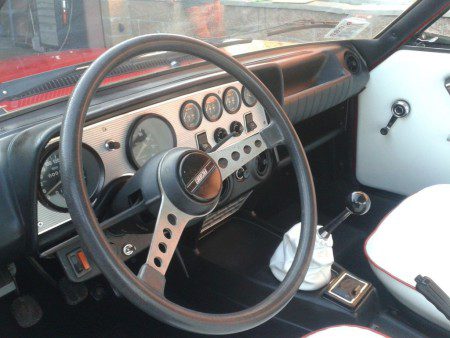 1973 Fiat 124 Sport Coupe dashboard