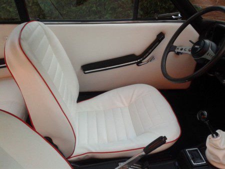 1973 Fiat 124 Sport Coupe seats