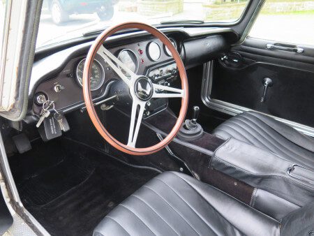 1969 Honda S800 Coupe interior