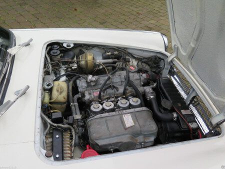 1969 Honda S800 Coupe engine bay