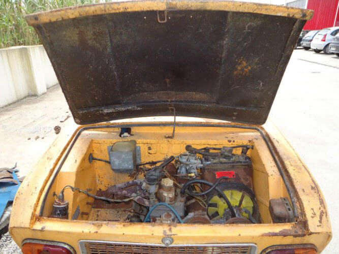 1963 Cisitalia 850 GT Spider engine bay