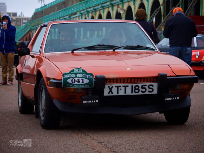 Fiat x1/9 1300 at the London to Brighton Classic Car Run