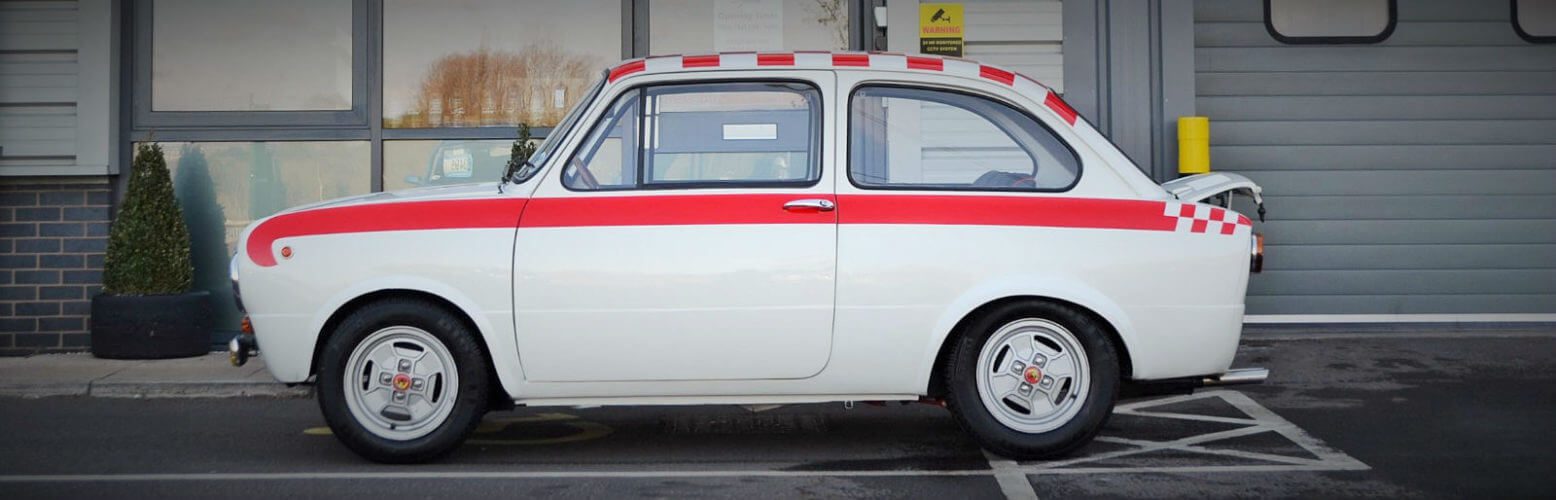 1969 Fiat 850 Abarth recreation side profile