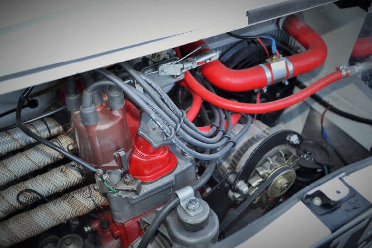 1969 Fiat 850 Abarth recreation engine bay