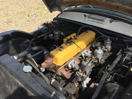 1956 Jensen 541 engine bay