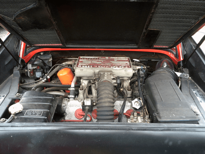 1987 Ferrari 328 GTS engine bay