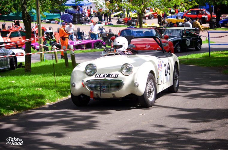 Austin Healey Sprite at Prescott Speed Hill Climb 2015