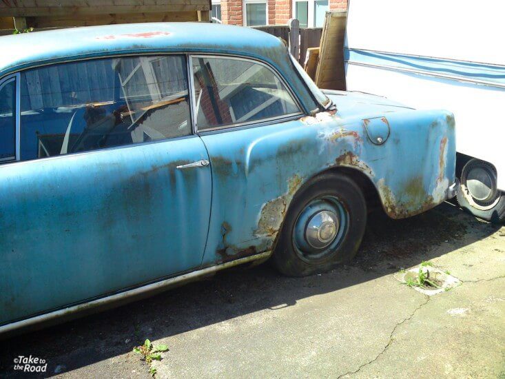 Alvis TD21 abandoned classic cars