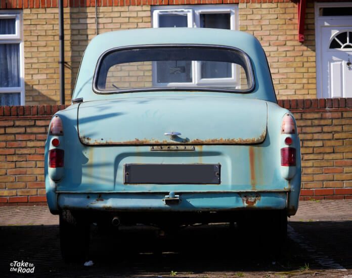 1957 Ford Anglia abandoned classic cars