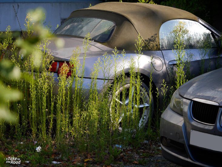 BMW Z4 Convertible abandoned classic cars