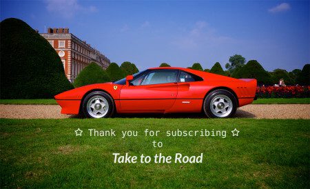 Take to the Road Subscriber Thank You