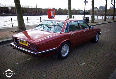 Bordeaux Red. A lovely colour on the XJ40.