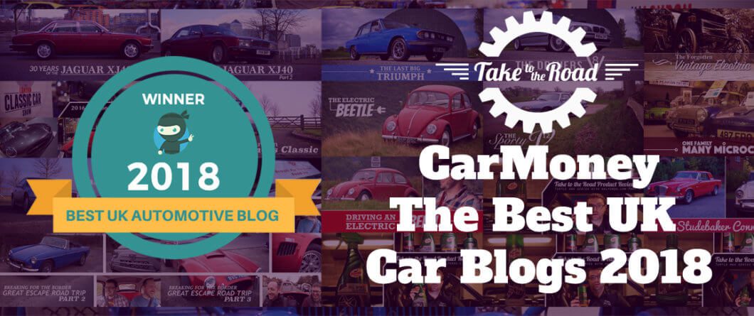Take to the Road wins CarMoney Best UK Car Blogs 2018