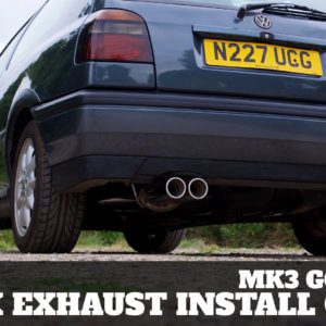 VW Golf Mk3 GTi Jetex Exhaust Install Guide