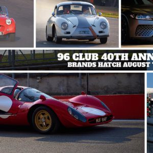 The 96 Club 40th anniversary Brands Hatch August Track Session