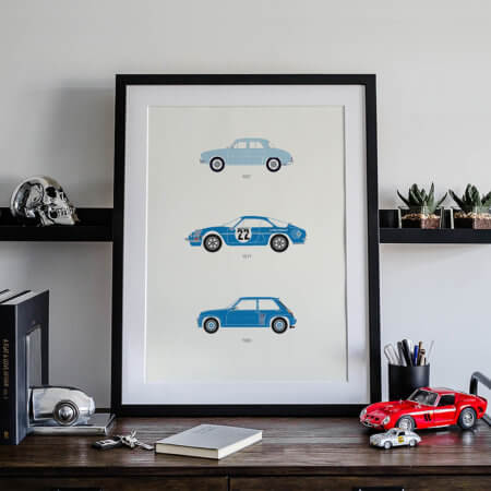 Cool classic car prints for Petrolheads by Rear View Prints