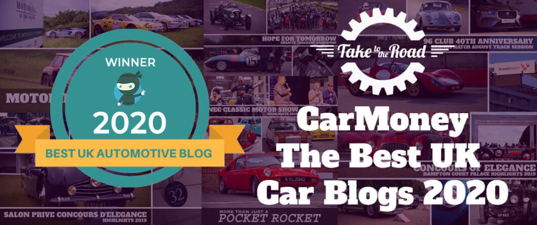 Take to the Road makes CarMoney Best UK Car Blogs 2020