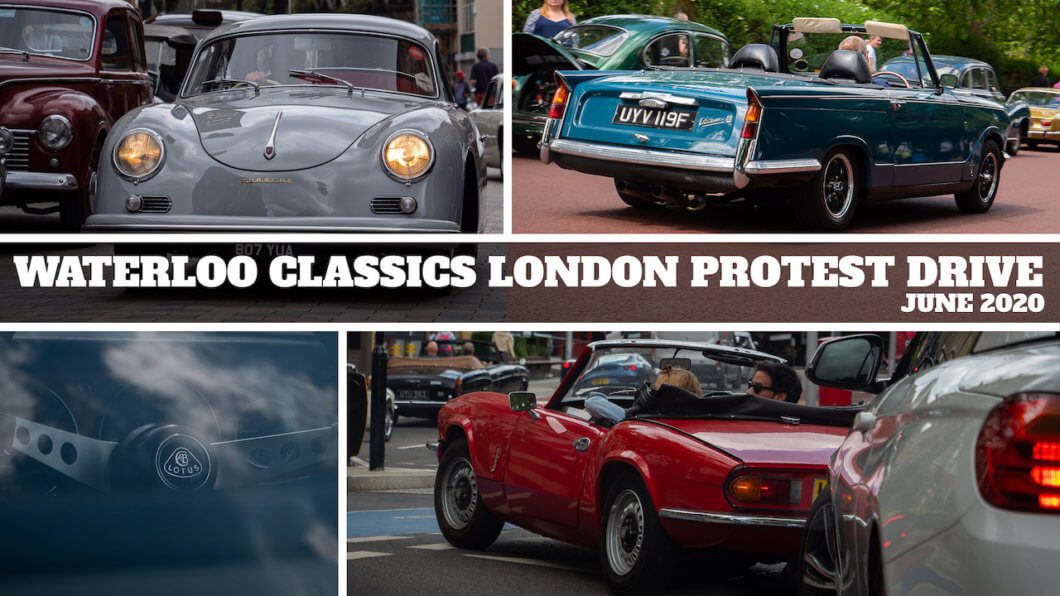 Waterloo Classics stages protest drive through central London