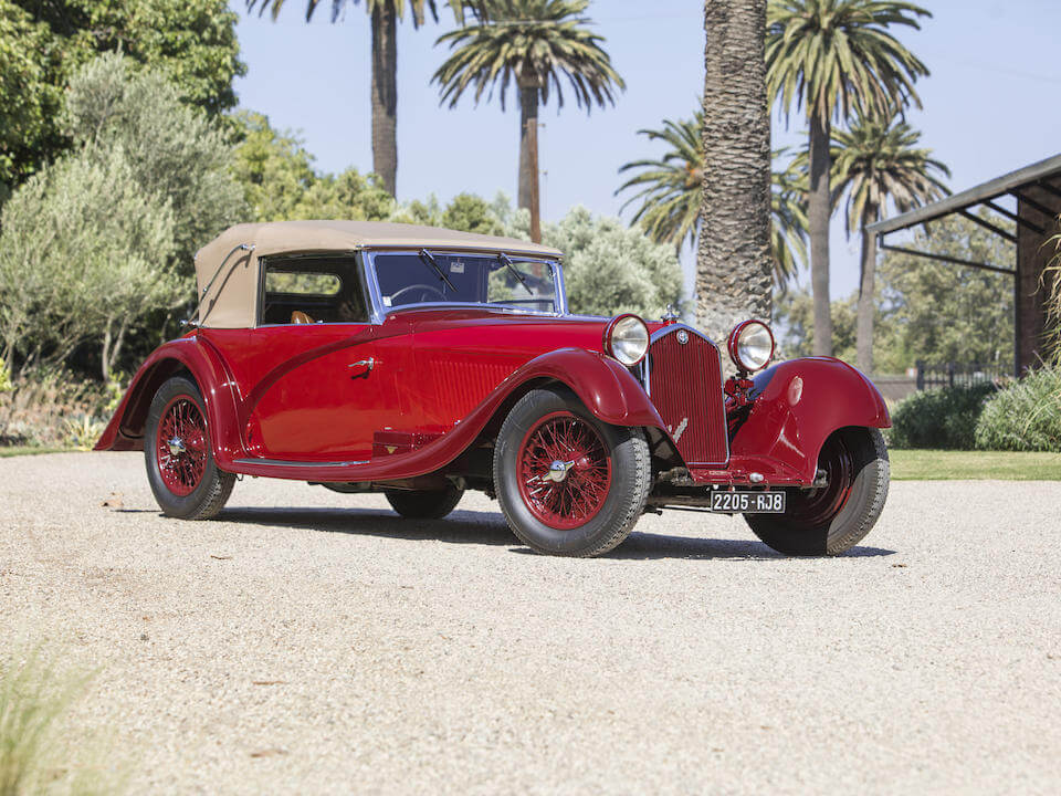 Bonhams offers stunning 1934 Alfa Romeo 8C 2300 Cabriolet